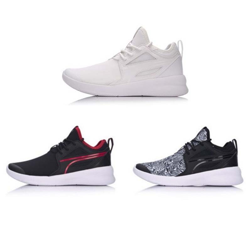 Li Ning Men's Shoe 2019 Spring Mesh Breathable Shock Absorbing Basketball Culture Shoe Running Shoe ABCM037