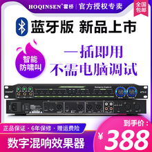 蓝牙ktv前级效果器家用k歌卡拉OK麦克风防啸叫话筒专业前置混响器