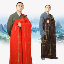 尚远红色绣花祖衣袈裟/进口台湾多丽丝麻纱/僧衣僧服