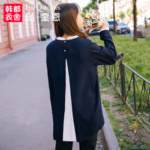 范奎恩韩版大码女装胖mm秋装2018新款胖妹妹洋气宽松显瘦遮肉T恤图片