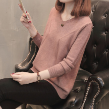 早秋毛衣女秋装2018新款女装韩版初秋上衣针织衫女长袖秋薄款秋季图片