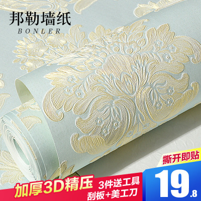 电视背景墙壁纸自粘客厅是什么档次