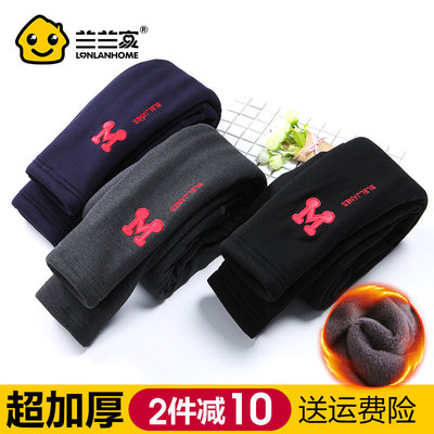 女童棉裤童装冬装三层夹棉加绒加厚打底裤儿童冬季保暖外穿长裤子