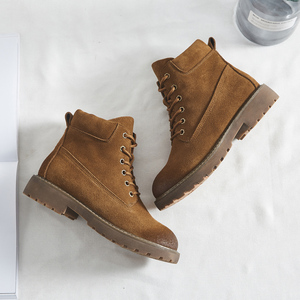 英伦风冬加绒低帮马丁靴