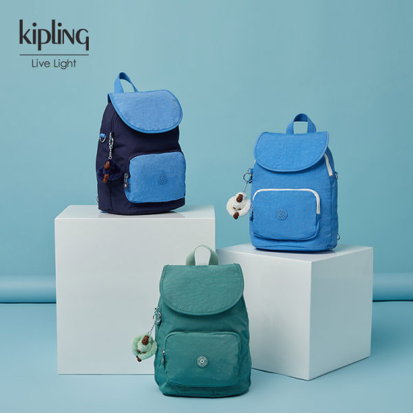 kipling女款包包大容量帆布轻便双肩背复古简约书包双肩包|CARAF