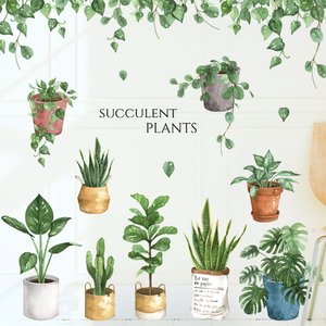 文艺清新客厅墙贴