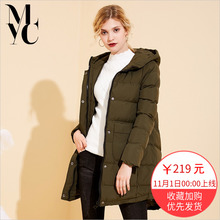 bf原宿字母连帽棉服2018冬季女装新款时尚韩版百搭学生显瘦外套潮图片