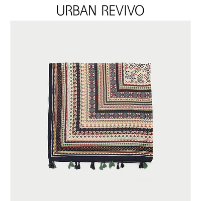 URBAN REVIVO2018秋季新品青春女士配饰风个性围巾AU30SA2N2001