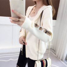 连帽开衫女韩版宽松棒球服外套2018年秋季女装新品卡通学生短外套图片