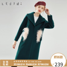 乐町春装2018新款女装宽松学生毛呢大衣女中长款呢子C1AA64602图片