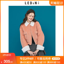 乐町加厚短外套2018冬新款女韩版学生bf宽松夹克短款嘻哈风外衣潮图片