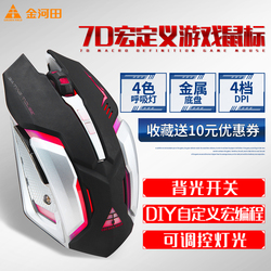 金河田M22牧马人鼠标有线电竞宏游戏鼠标绝地求生电脑机械鼠标