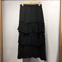 黑色百褶连衣裙8816 现款