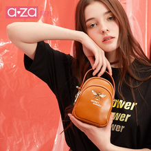 aza阿札迷你小包包女2019新款 潮百搭手提包刺绣女包手机包斜跨包