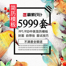 简历模板应届毕业生word封面自荐信英文大学生个人求职设计定制作