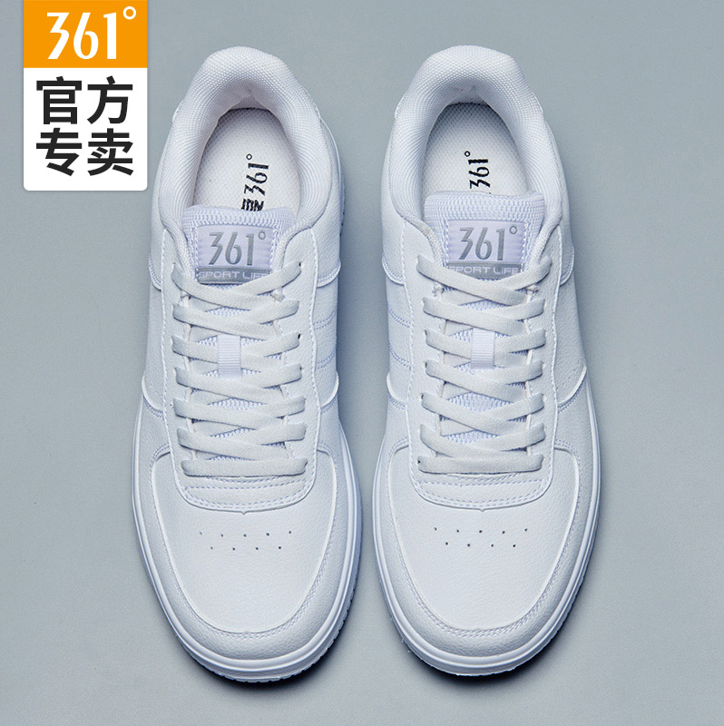 361 Men's Shoe Board Shoes Men's Autumn Breathable 2019 New Vintage Small White Shoes Air Force One Casual Sports Shoes Men