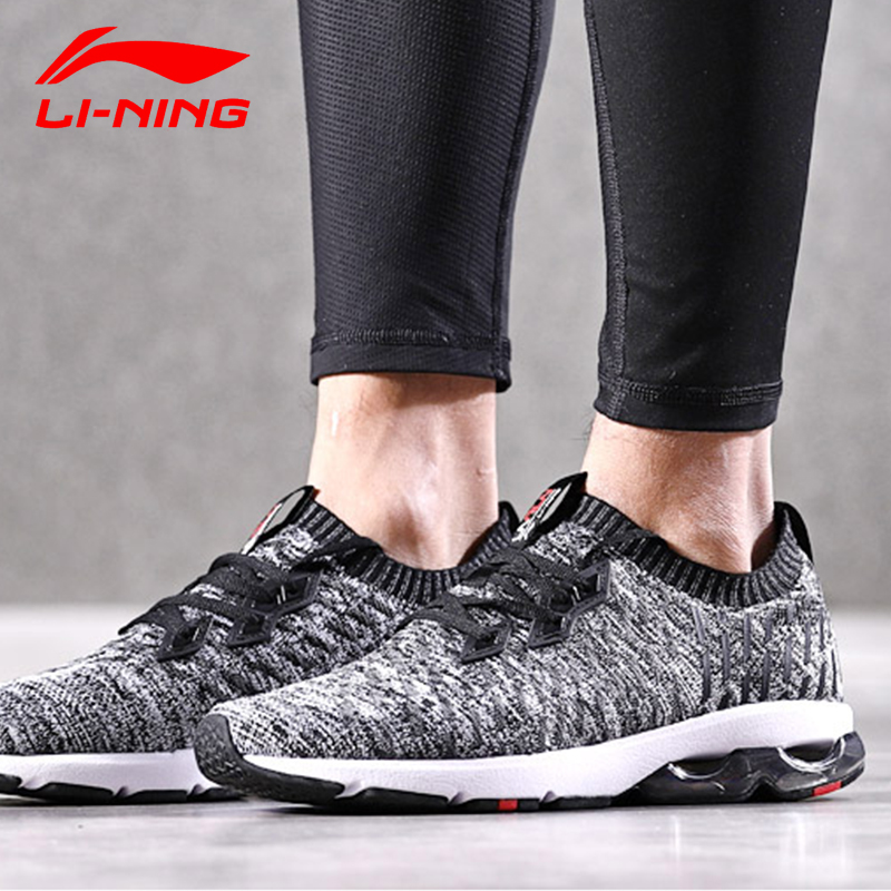 Li Ning Running Shoes Men's Shoe 2019 Summer New Half Palm Air Arc Integrated Weaving Men's Shoe ARHN013