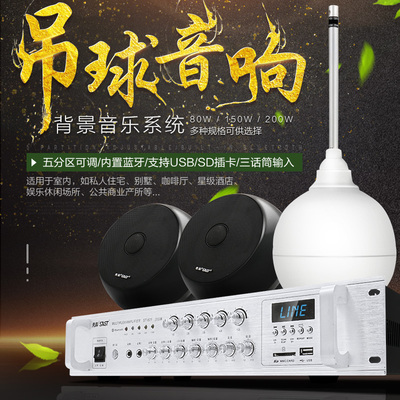 SAST/先科 S-5壁挂式吊球音响天花吸顶喇叭吊顶餐厅店铺超市套装