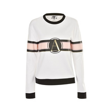 ARMANI阿玛尼EA系列 正品 2018新款秋冬女士拼色LOGO卫衣 6Z2M6V图片