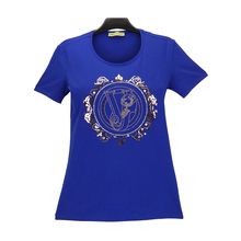 VERSACE范思哲 JEANS系列 正品 春夏女士纯色LOGO印花T恤B2HPA711图片