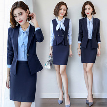 职业女装套装套裙气质修身西服ol正装2018新款时尚面试工作服西装图片