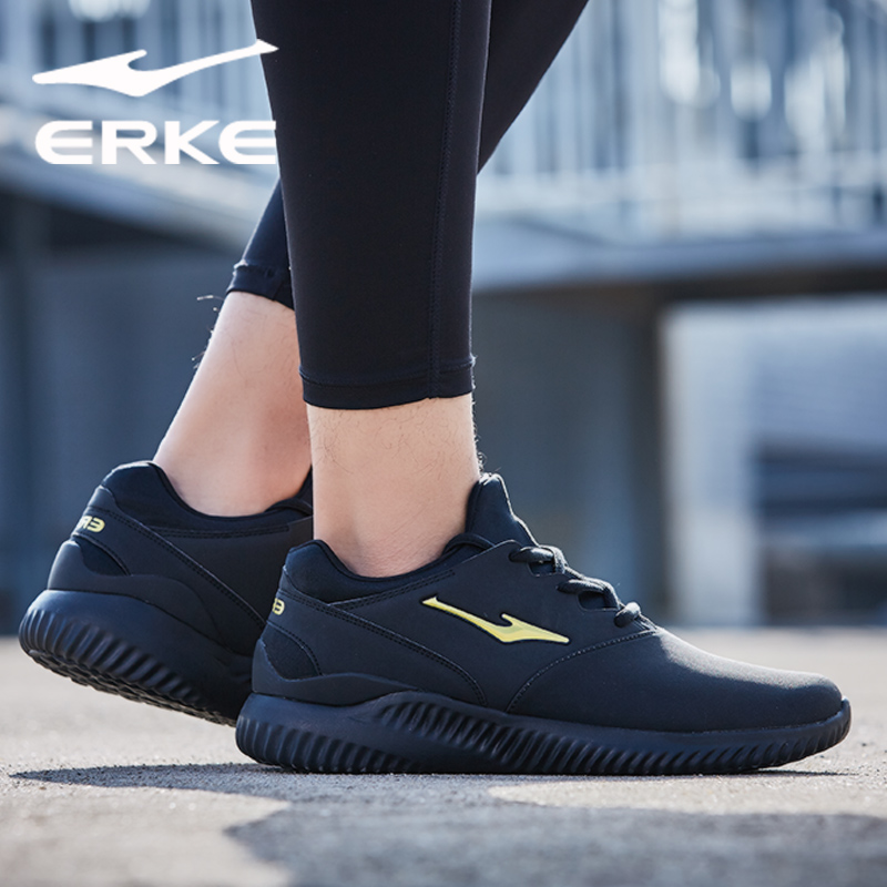 ERKE Autumn/Winter 2019 New Men's Running Shoes Wear resistant, Slip resistant, Fashion Fashion Men's Running Shoes Men's Shoes