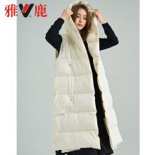 yaloo/雅鹿羽绒服女中长款2018新款时尚韩版过膝宽松长款羽绒服潮图片