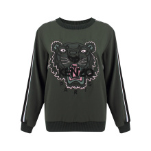 正品KENZO/高田贤三女装新型面料虎头刺绣女士长袖无帽卫衣SS图片