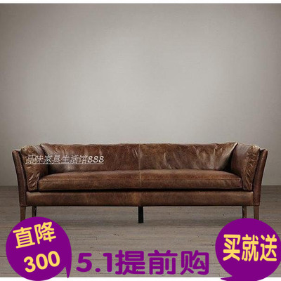 欧式单人真皮沙发2018新款