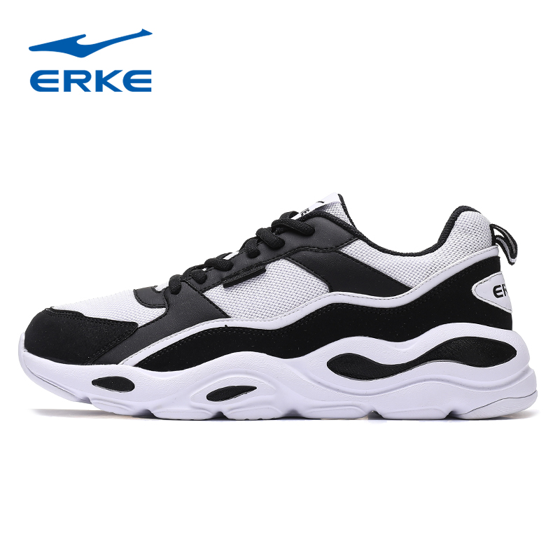 ERKE Men's Shoes Sneakers Autumn and Winter 2019 New Men's Wear resistant Anti slip Running Shoes Leisure Shoes Fashion
