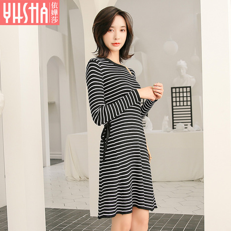 依嬅莎2018年冬季新款连衣裙YD18YQW6329商品大图