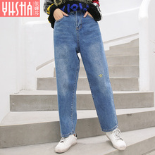 依嬅莎2018年冬季新款牛仔裤YD18NCL6419图片