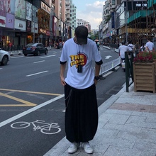 THE 男女 GOAT印花圆领T恤国潮复古宽松潮牌短袖 RAMN REAIMNESS