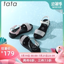 公主鞋 沙滩鞋 儿童凉鞋 2019夏季新款 中大童小孩鞋 tata女童凉鞋 防滑