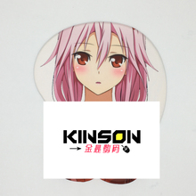 漫3d立体邪恶硅胶护腕鼠标垫 美女胸部鼠标日式二次元可爱卡通动