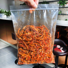 甜辣味麻辣零食小吃海鲜小鱼干 鱿鱼丝芝麻蜜汁香辣鳗鱼丝500g袋装