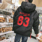 冬季加厚连帽棉外套学生短款男宽松bf棉衣韩版潮流ulzzang面包服