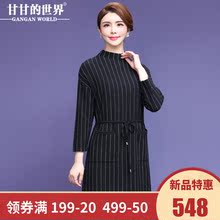 【全羊毛】甘甘的世界2018秋冬新款纯羊毛针织衫中长连衣裙打底衫图片