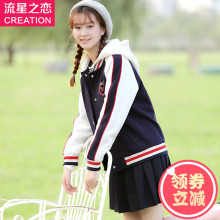 学生秋装外套女学院风2018少女秋冬季新款潮初中生韩版棒球服卫衣图片