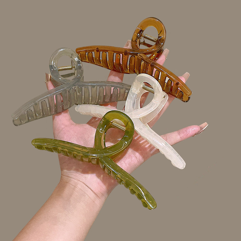 发夹女后脑勺抓夹鲨鱼夹发卡高级感发抓大号头发夹子头饰2024新款