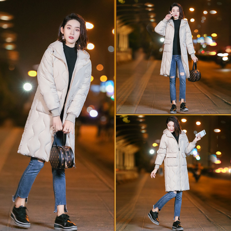 反季羽绒棉服女中长款加厚棉衣服女装冬季外套女式棉袄女2018新款商品大图