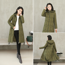 羽绒棉服女加厚棉衣女中长款反季清仓女外套女装冬棉袄女2018新款图片