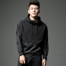 宽松连帽衫 ins运动外衣潮流休闲装 春秋款 卫衣男连帽套头上衣韩版