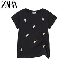 ZARA 夏装新款 童装女童 刺绣 T 恤 07134134800