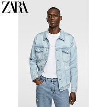 ZARA 新款 男装 基本款牛仔夹克外套 04454322406