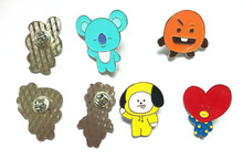 韩国 BTS防弹少年团PIN TWICE BADGE金属胸章徽章胸针服饰配件