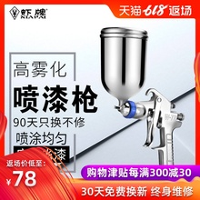 71喷漆枪高雾化乳胶漆气动油漆喷枪家具汽车钣金喷漆工具 虾牌W