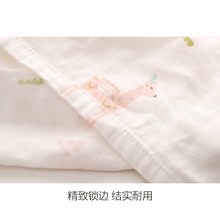 宝宝单层纱布浴巾二层夏季超薄2层新生婴儿被子双层纯棉一层盖毯
