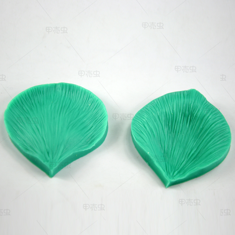 大号玫瑰花瓣纹路夹模翻糖模具硅胶立体印花模压模 大号玫瑰花瓣纹路夹模翻糖模具硅胶立体印花模压模