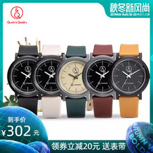 西铁城Q&Q手表男英伦系列简约复古女表防水光能表RP12J006Y